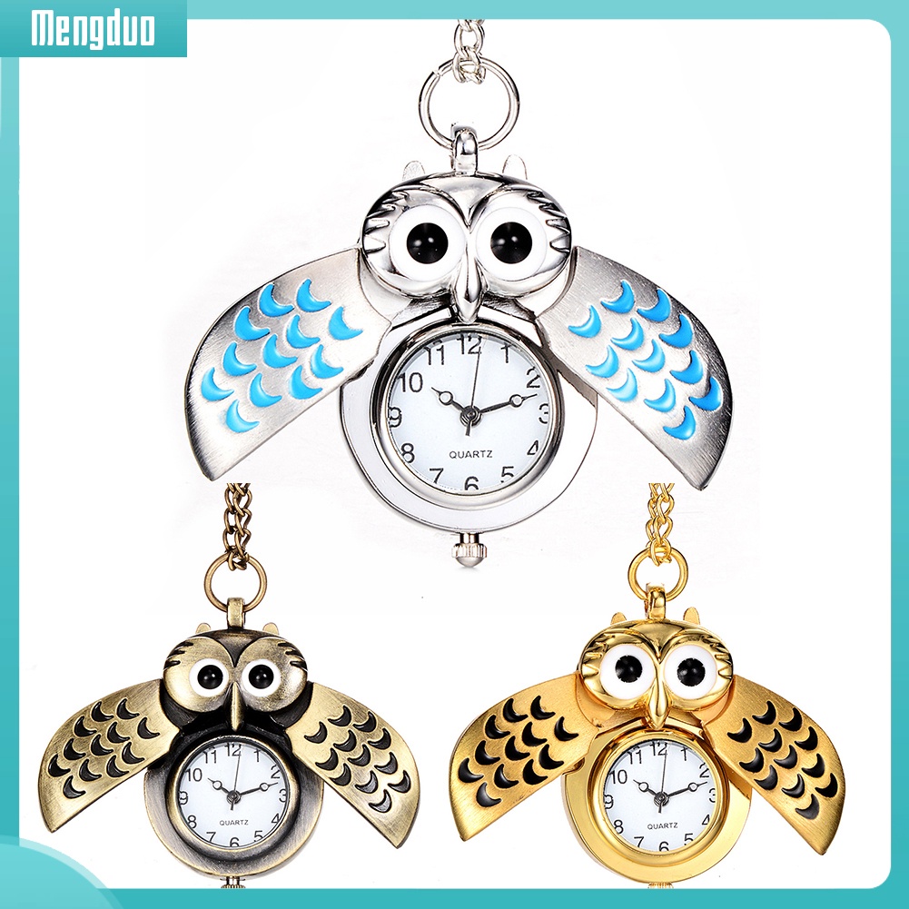 Đồng hồ bỏ túi thiết kế hình chim cú độc đáo