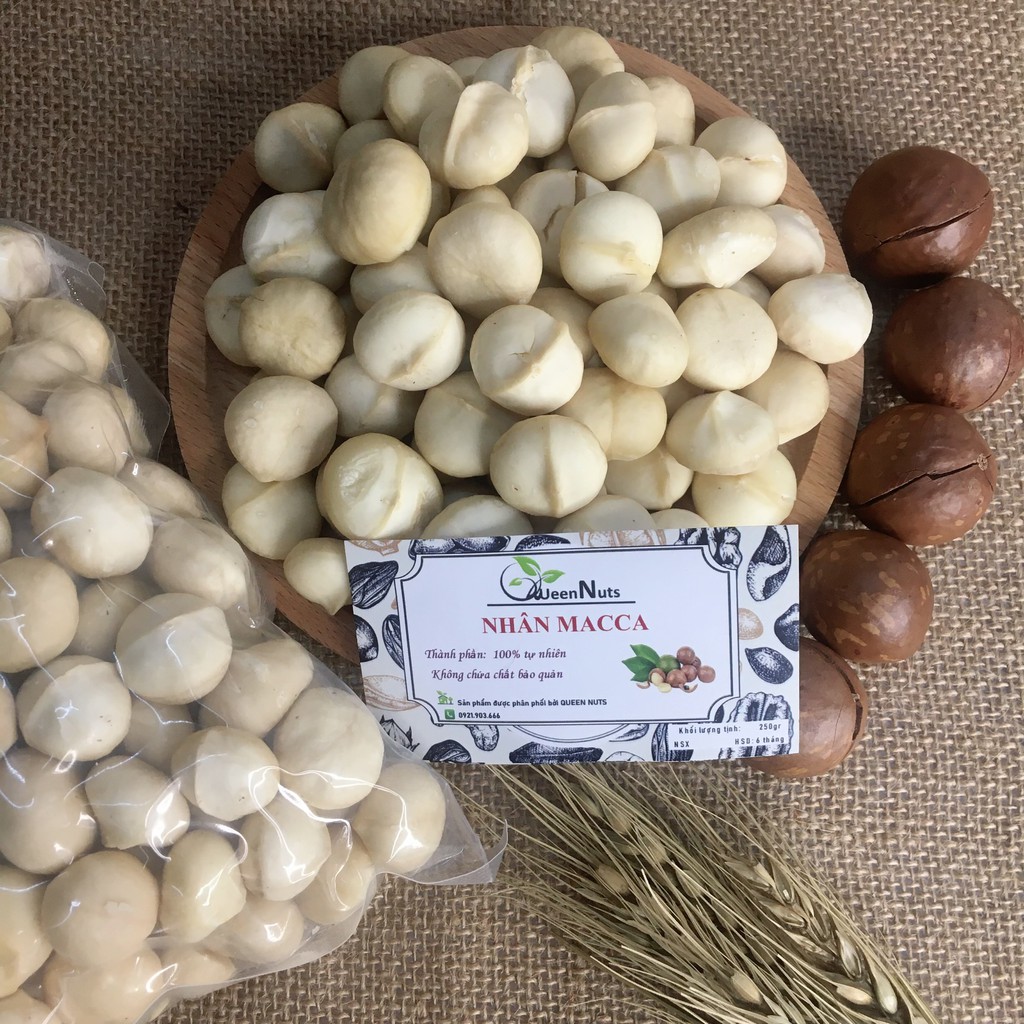 [Macca vụ mới] 500gr Nhân  macca mắc ca sạch đã tách vỏ Đak Lak sấy chín | BigBuy360 - bigbuy360.vn