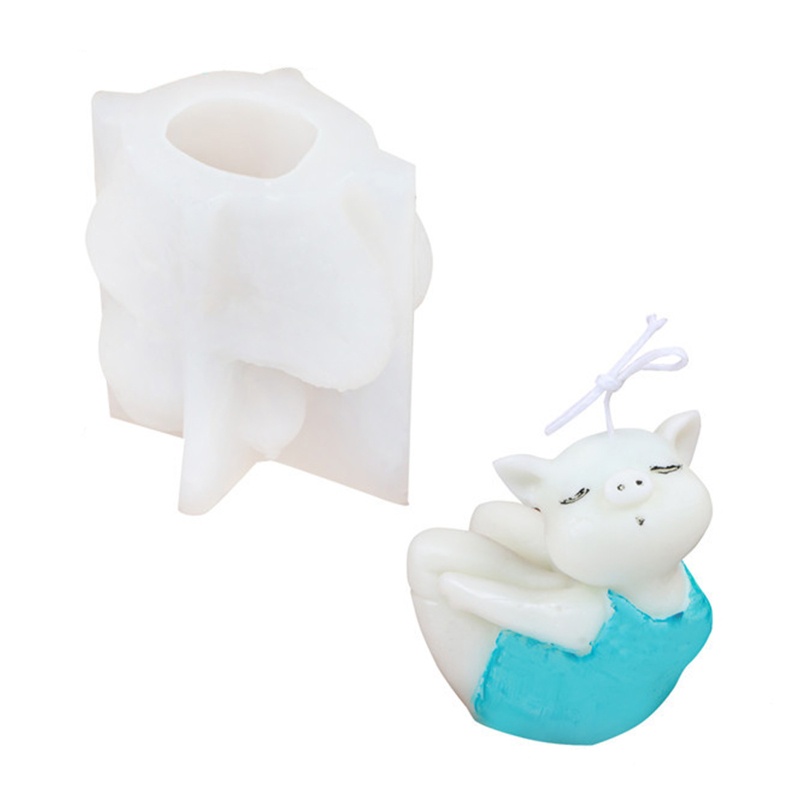 Khuôn Nhựa Hình Heo Tập Yoga Làm Trang Sức DIY