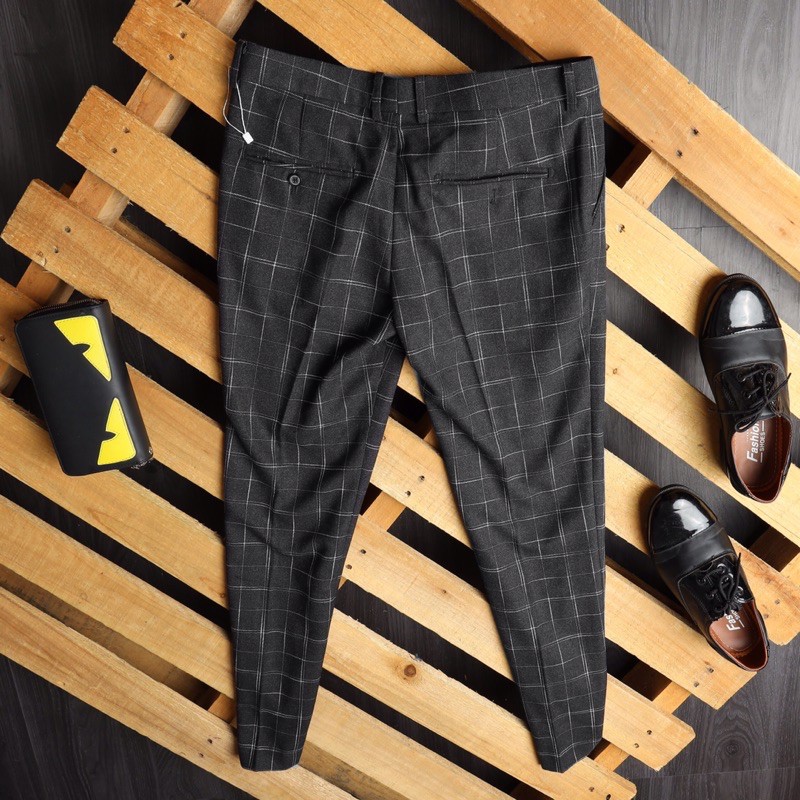 Quần Tây Âu Nam Kẻ Caro Công Sở Phong Cách Hàn Lên Dáng đẹp (Hình chụp Thật) | BigBuy360 - bigbuy360.vn