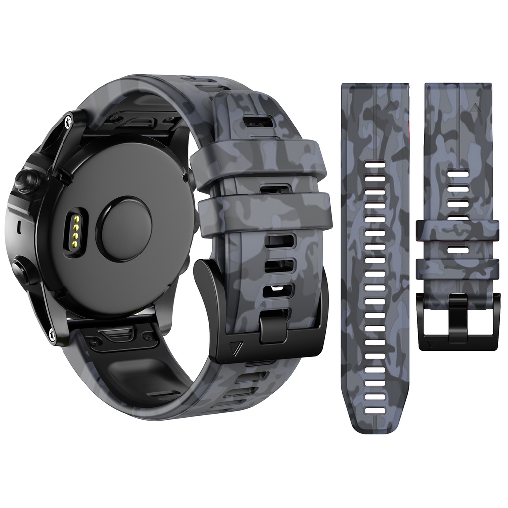 Dây đồng hồ Phù hợp nhanh Silicon Dây Đeo 22mm 26mm Cho Garmin Fenix 7 7X 6 6X Pro 5 5X Plus 3 3hr 2 Descent G1 mk1 mk2 mk2i MARQ 2