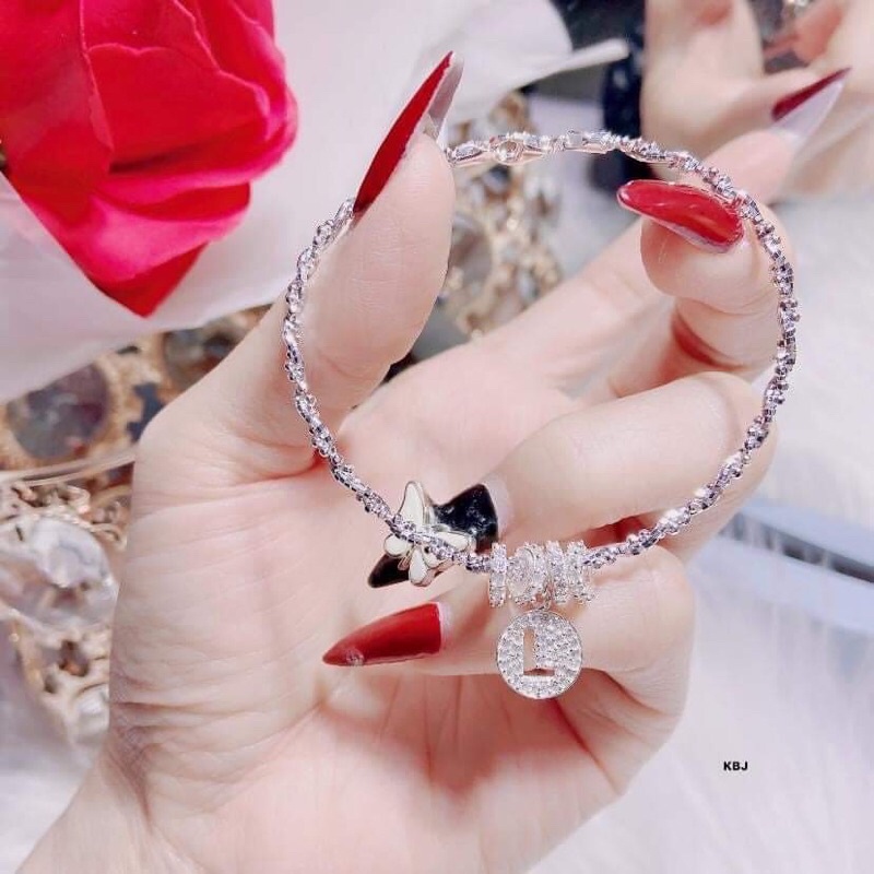 LẮC TAY MIX CHARM CHỮ CÁI CHO NỮ