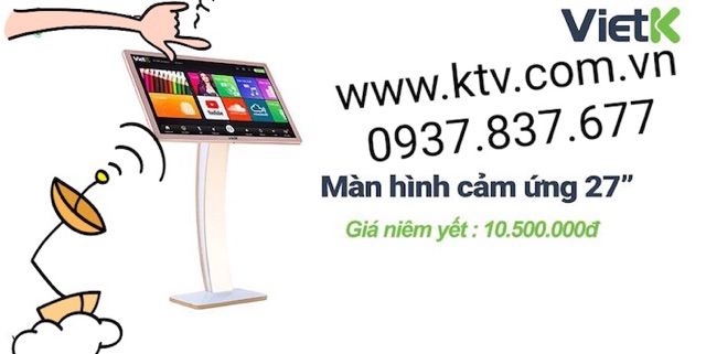 Nguồn màn hình cảm ứng VietK Vietktv BTE Okara VinaKtv Hanet giá rẻ karaoke chuyên nghiệp