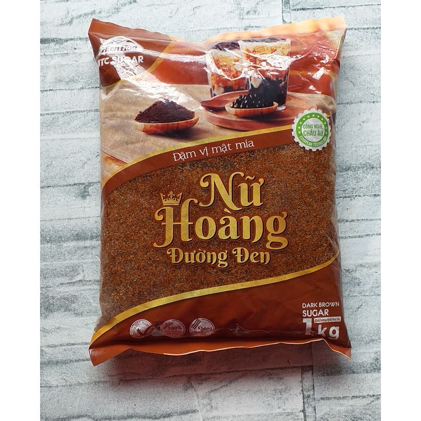 COMBO 5 GÓI ĐƯỜNG ĐEN NỮ HOÀNG BIÊN HÒA - gói 1kg