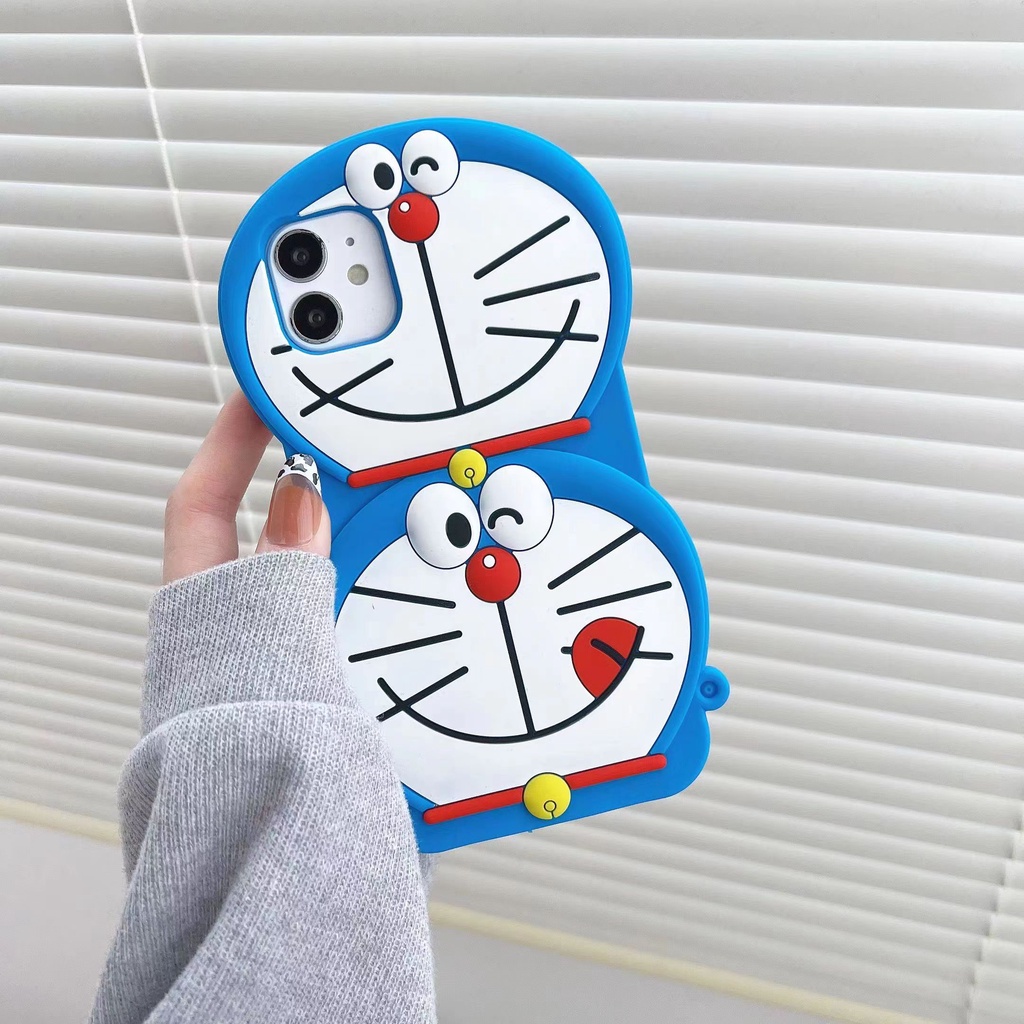 Ốp Điện Thoại Silicon In Hình Doraemon Hoạt Hình Cho iphone 13 12 11 pro Max i6 6s 7 8 Plus X XR XS Max