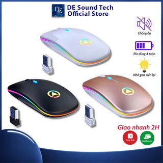 Chuột bluetooth tự sạc đèn led đổi màu, chuột bluetooth chống ồn, chuột chơi game, chuột làm văn phòng - bh 12 tháng