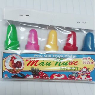 5 chai màu nước thực phẩm làm slime