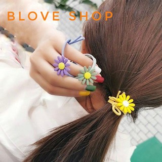 💢Dây buộc tóc cột tóc hoa cúc xinh xắn cho nữ