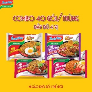 Mì Trộn Indomie thùng 40 gói- HÀNG SẴN SLL (đơn đi ngay trong ngày)