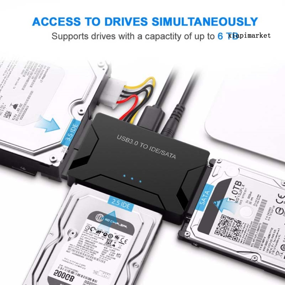 LOP_Universal 500MB/s USB 3.0 to IDE/SATA Converter External Hard Disk Drive Adapter