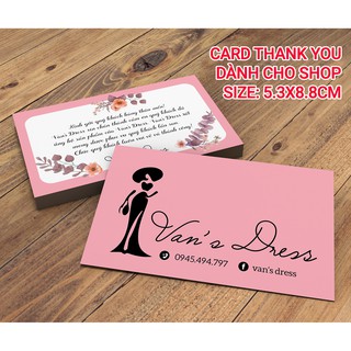 Thẻ Cảm Ơn Khách Hàng - Thiết Kế Riêng