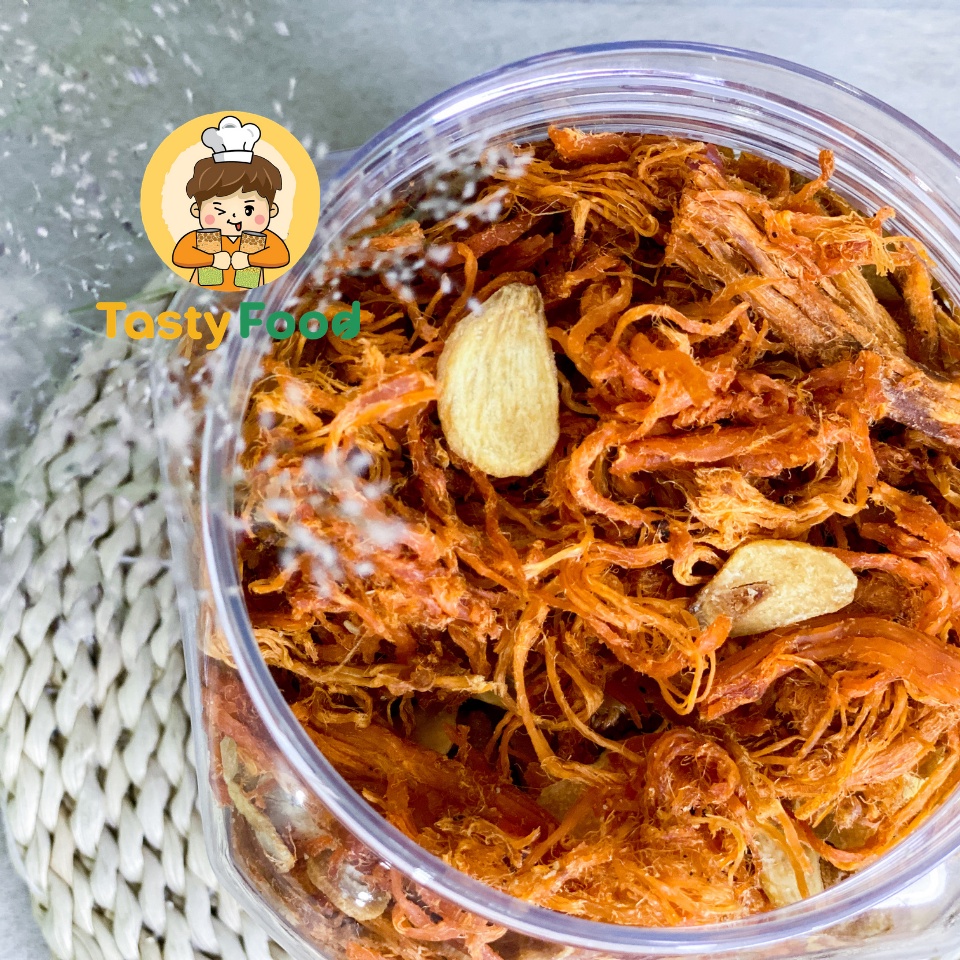 500G Hũ Khô Heo Cháy Tỏi | Khô Heo Thật