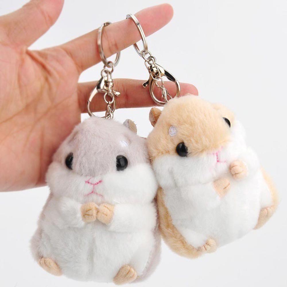 Móc Khóa Hamster Nhồi Bông Chất Lượng Cao Dễ Thương