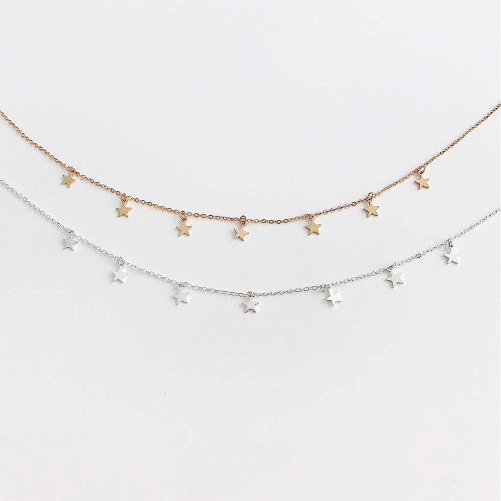 Dunhuang Dây Chuyền Mặt Ngôi Sao Năm Cánh Dày Dặn Đơn Giản Thời Trang Bán Sỉ