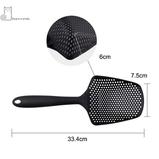 3Pcs Large Scoop Strainer Colander Nylon Soup Spoon Cooking Drainer Kitchen Tools