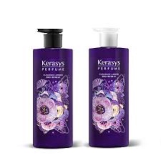 Dầu gội nước hoa hương Violet tím và hoa diên vỹ Kerasys Elegance Amber Hàn Quốc  600ml