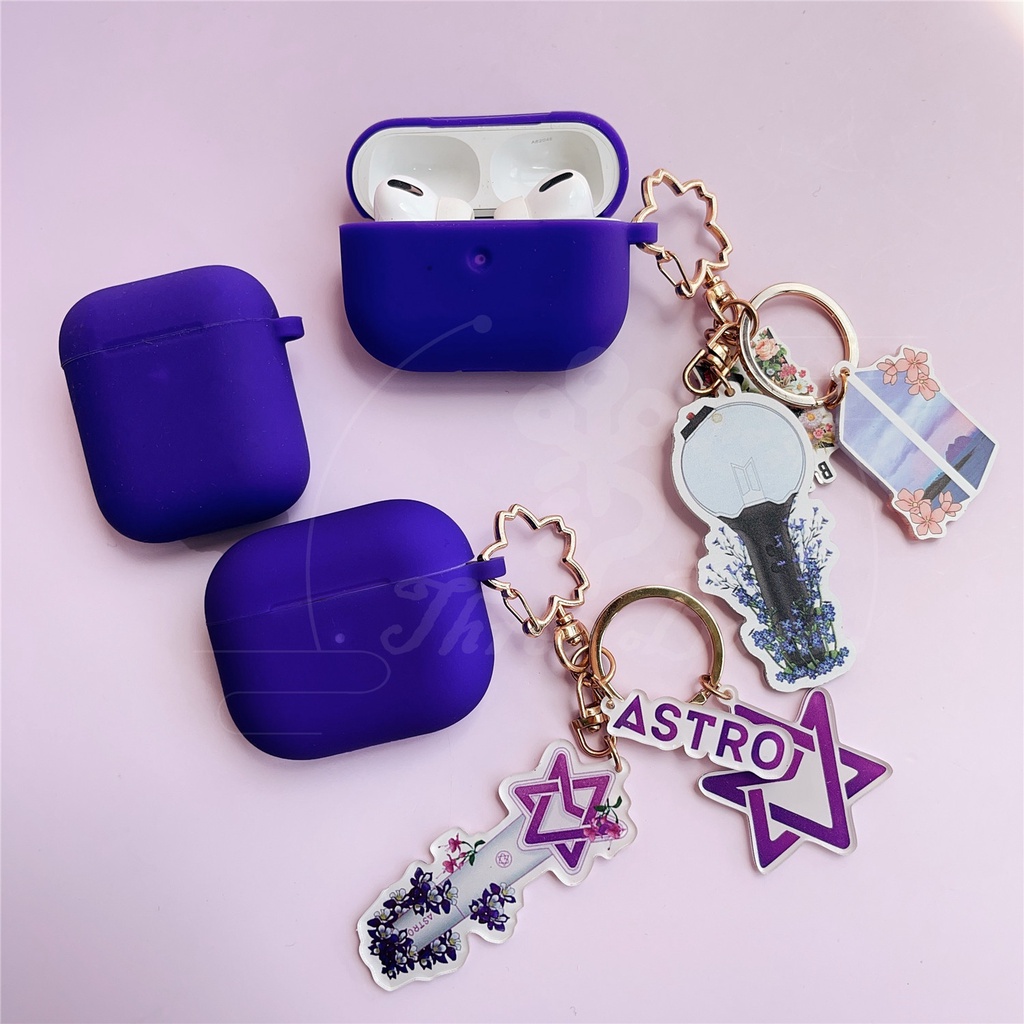 Vỏ Bảo Vệ Hộp Sạc Tai Nghe Airpods 3 pro ASTRO TXT EXO ITZY VELVET MAMAMOO GOT7 MONSTAX E Eunhypen TREASURE SEVENTEEN Không Dây Có Móc Khóa