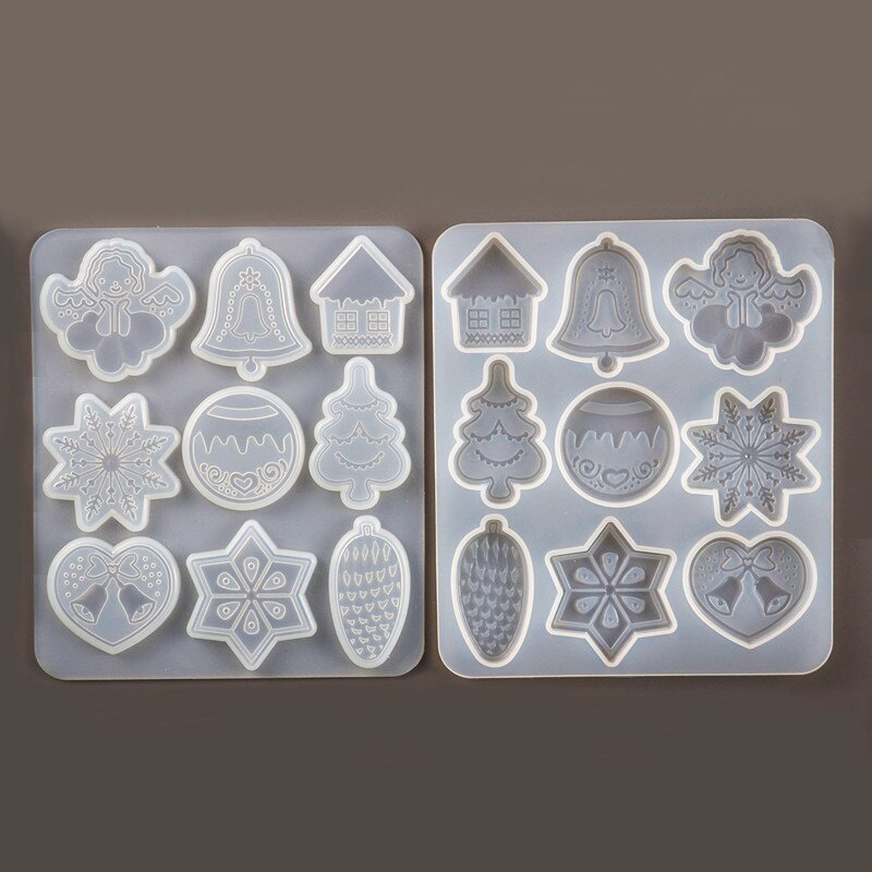 Khuôn Silicone Làm Mặt Trang Sức Hình Cây Thông Giáng Sinh DIY
