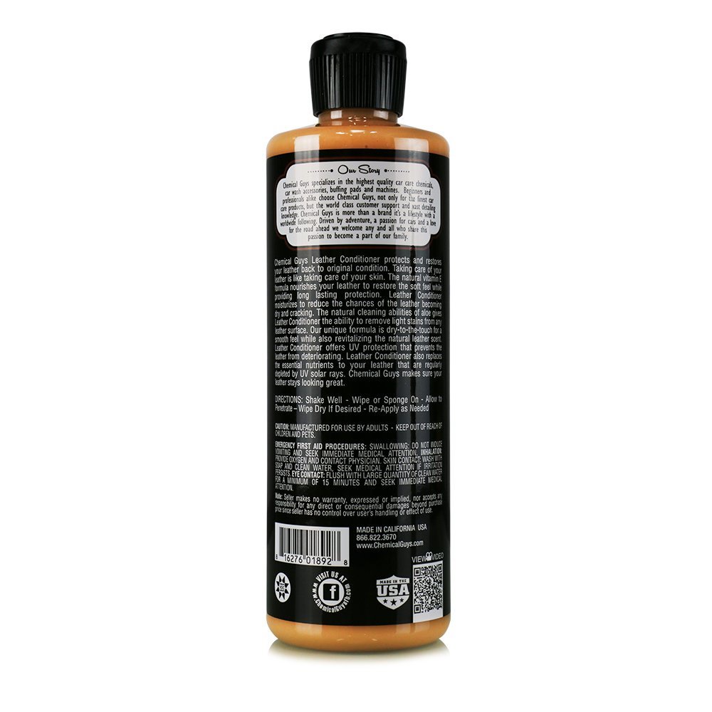 DUNG DỊCH DƯỠNG VÀ PHỤC HỒI BỀ MẶT DA CHEMICAL GUYS LEATHER CONDITIONER 473ML ducthanhauto