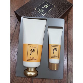 Set Sữa rửa mặt Whoo vàng 2pc