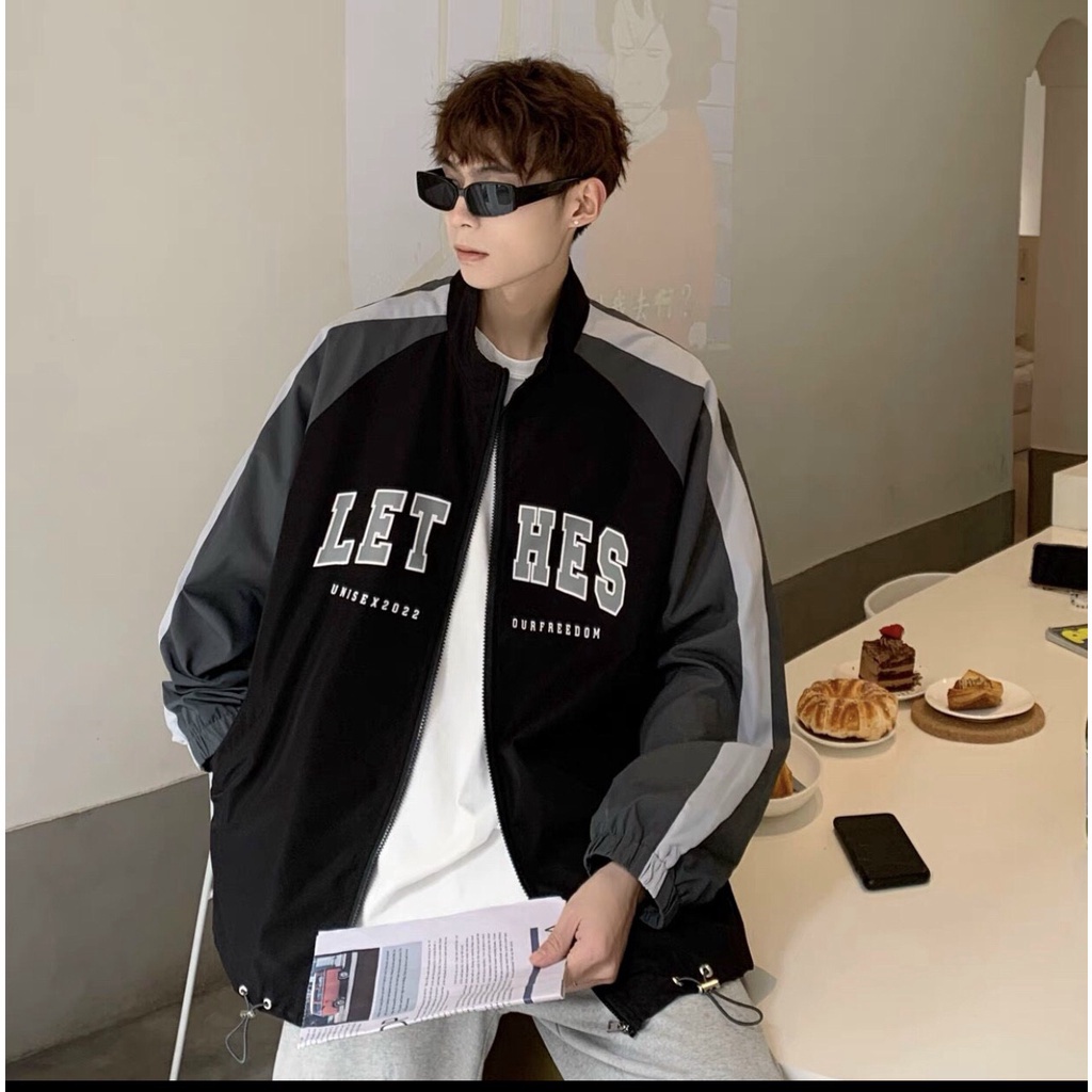 Áo khoác dù 2 lớp dài rộng y hình thời trang y hình LETHES siêu đẹp dành cho các bạn trẻ KME FASHION