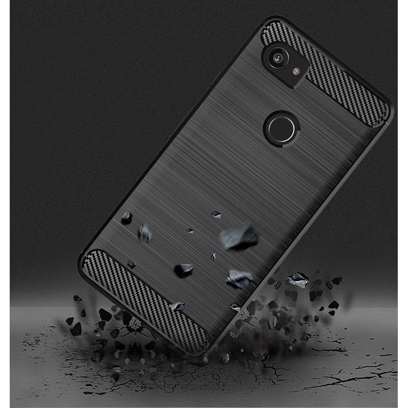 Ốp lưng Google Pixel 2 XL chống shock, chống vân tay vân xước carbon hấp thụ nhiệt cao cấp