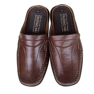  Dép bít mũi nam da bò cao cấp TH_BM346 