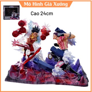 Mô Hình Monkey D.Luffy gear 4 Snake Man đại chiến Charlotte Katakuri - Cao 24cm - Figure Tượng One Piece
