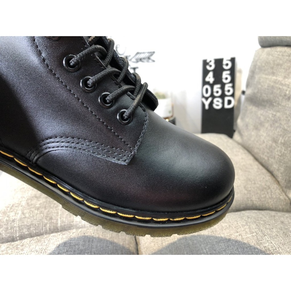 Imported cowhide raw rubber non-slip super soft outsole Dr.Martens 1460 classic 8-hole Martin boots lace-up ankle boots classic net red boots 35-45
