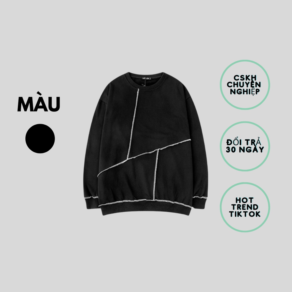 Áo Sweater Difpur May Lộ Chỉ, Form Unisex Phù Hợp Nam & Nữ