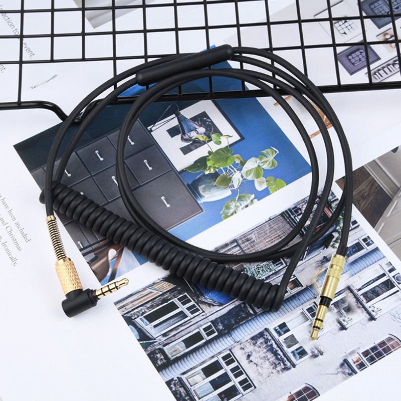 Dây Cáp Lò Xo 3.5mm Cho Tai Nghe Sony Mdr-10R Mdr-1A Xb950 Z1000 Msr7