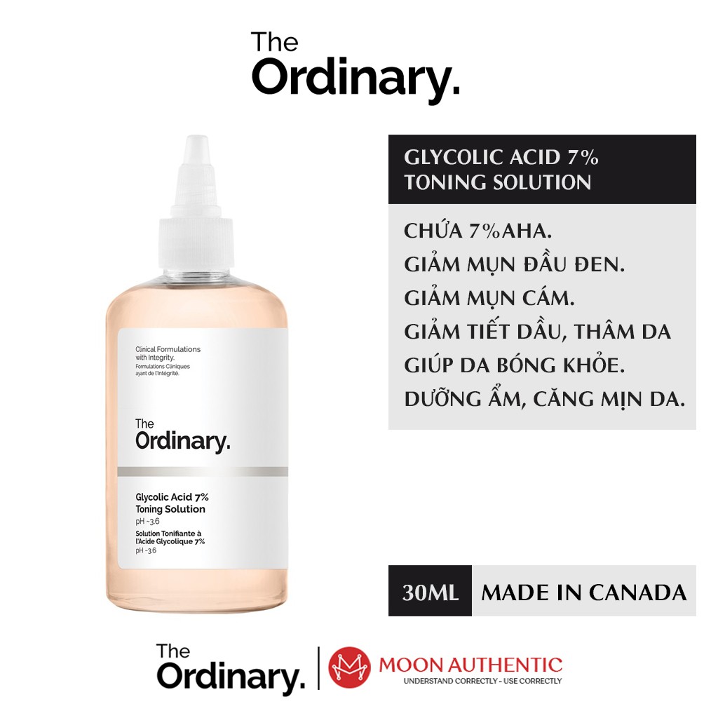 Nước Hoa Hồng The Ordinary Glycolic Acid 7% Toner tẩy da chết 240ml