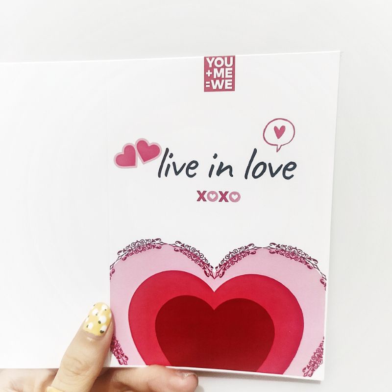 THIỆP dấu sáp hàng thiết kế LOVE kèm phong thư Kraft kiểu Vintage làm quà tặng người yêu