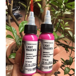 Mực xăm Eternal LIGHT MAGENTA Hồng tím, Mực xăm tattoo màu hồng tím