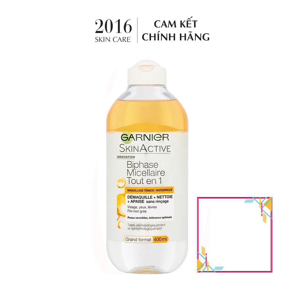 Nước Tẩy Trang Garnier Micellar Vàng Dầu Pháp (400ml) tẩy trang sạch sâu, hiệu quả - 2016 Skincare