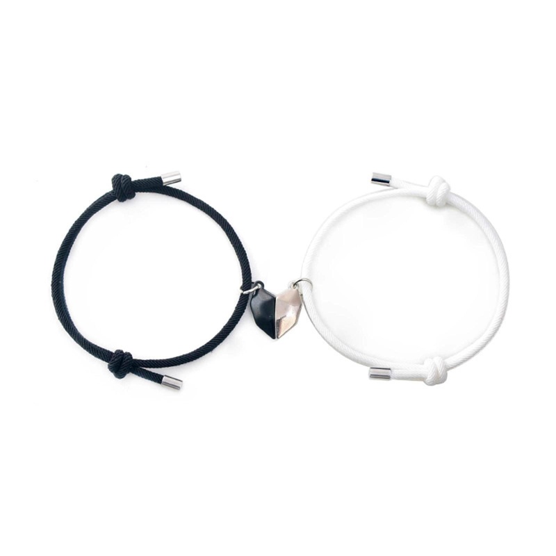 Vòng Tay Dây Bện Mặt Khắc Chữ KING / Mutual Thời Trang Cho Cặp Đôi