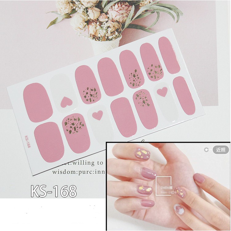 Nail sticker dán móng tay 3D , chống nước thời trang chất lượng cao (27)