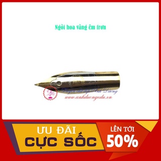 Ngòi bút máy thay thế- ngòi hoa vàng êm trơn, thanh đậm - cho bút mài thầy ánh mã 022, 023, 036, 027, 029