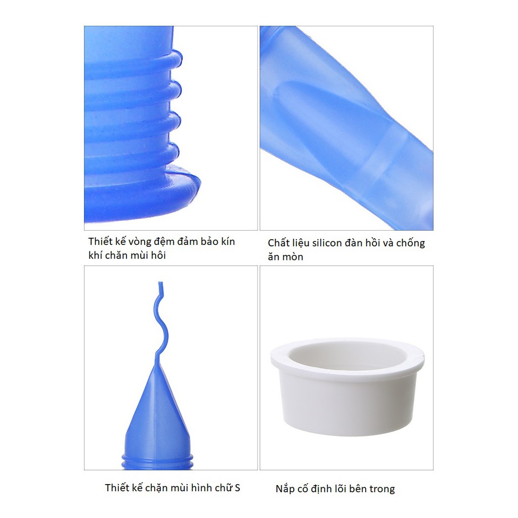 Combo 3 Bịt nắp cống silicon chống mùi thoát sàn, ngăn trào ngược nhà tắm,ngăn côn trùng xâm nhập bằng Silicone