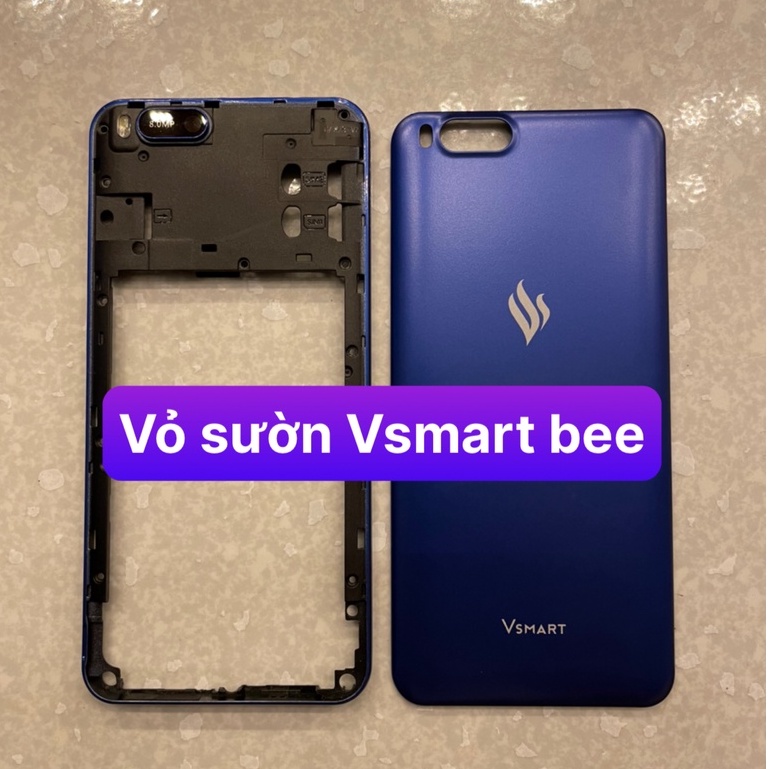 lưng vỏ vsmart Bee - gồm lưng vỏ,sườn,phím,kính camera