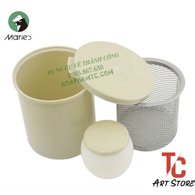 Lon rửa cọ Maries Hình Trụ G51016 - Xô rửa cọ Marie's