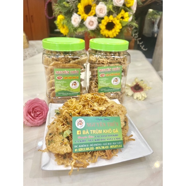 Cơm Cháy Khô Gà - 2 Hộp 1000 Gram | Bà Già Khô Gà