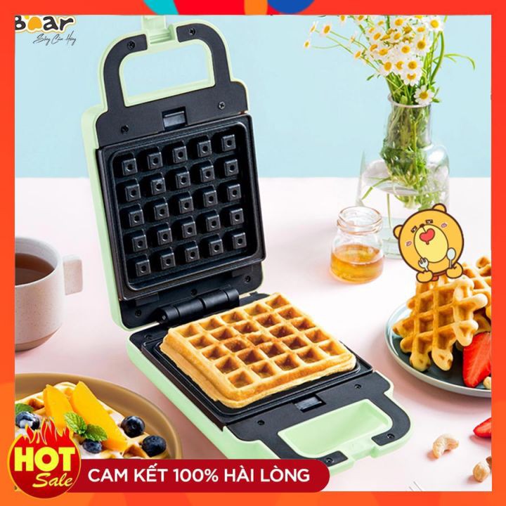 {CHÍNH HÃNG} Máy kẹp nướng bánh Bear DBC-P06N2- Sanwich - Bánh Waffle - Bản Tiếng Trung - Bảo hành 12 tháng