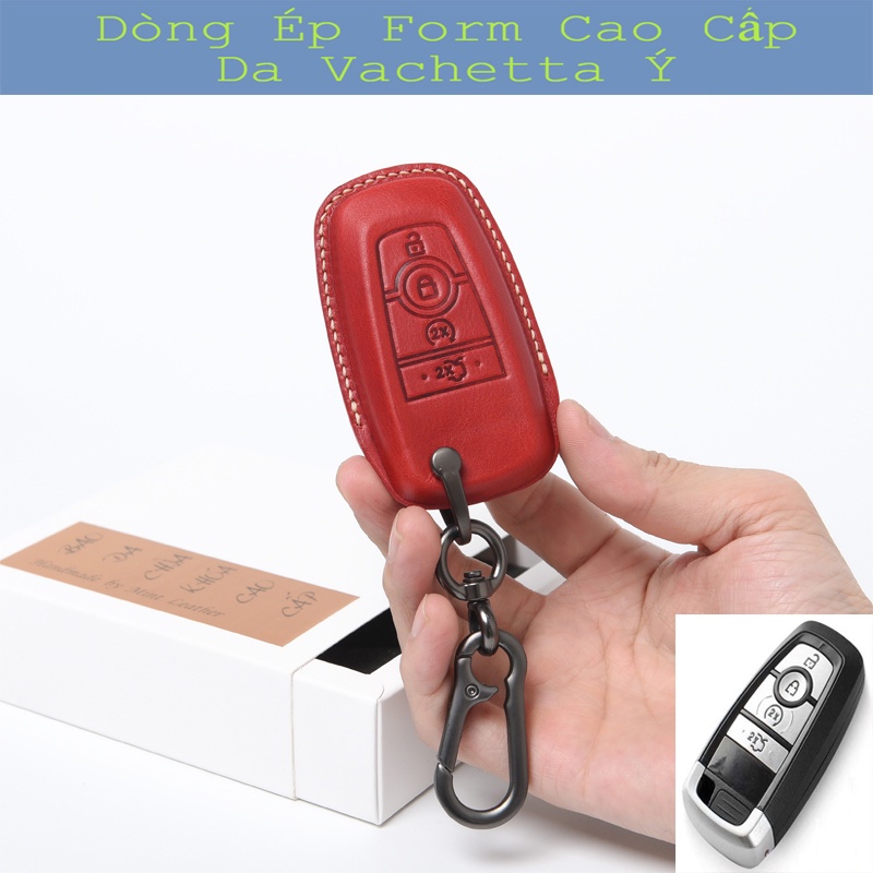 Ốp Chìa Khoá Ford Ranger Raptor💎Da Thật💎 Ốp Chìa Khoá Ford Everest Explorer Bao Da Chìa Khóa Ford Ecosport