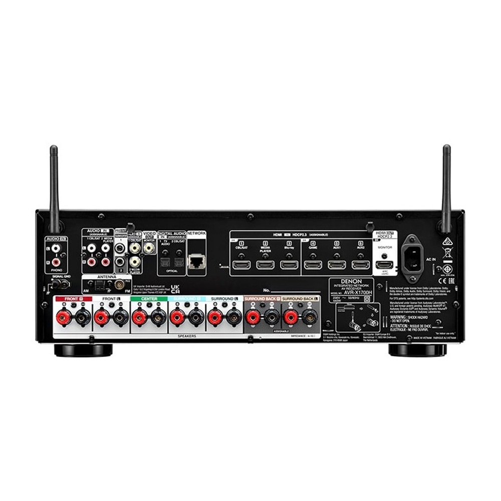 Amply xem phim Denon AVR-X1700H - Hàng chính hãng, bảo hành 12 tháng