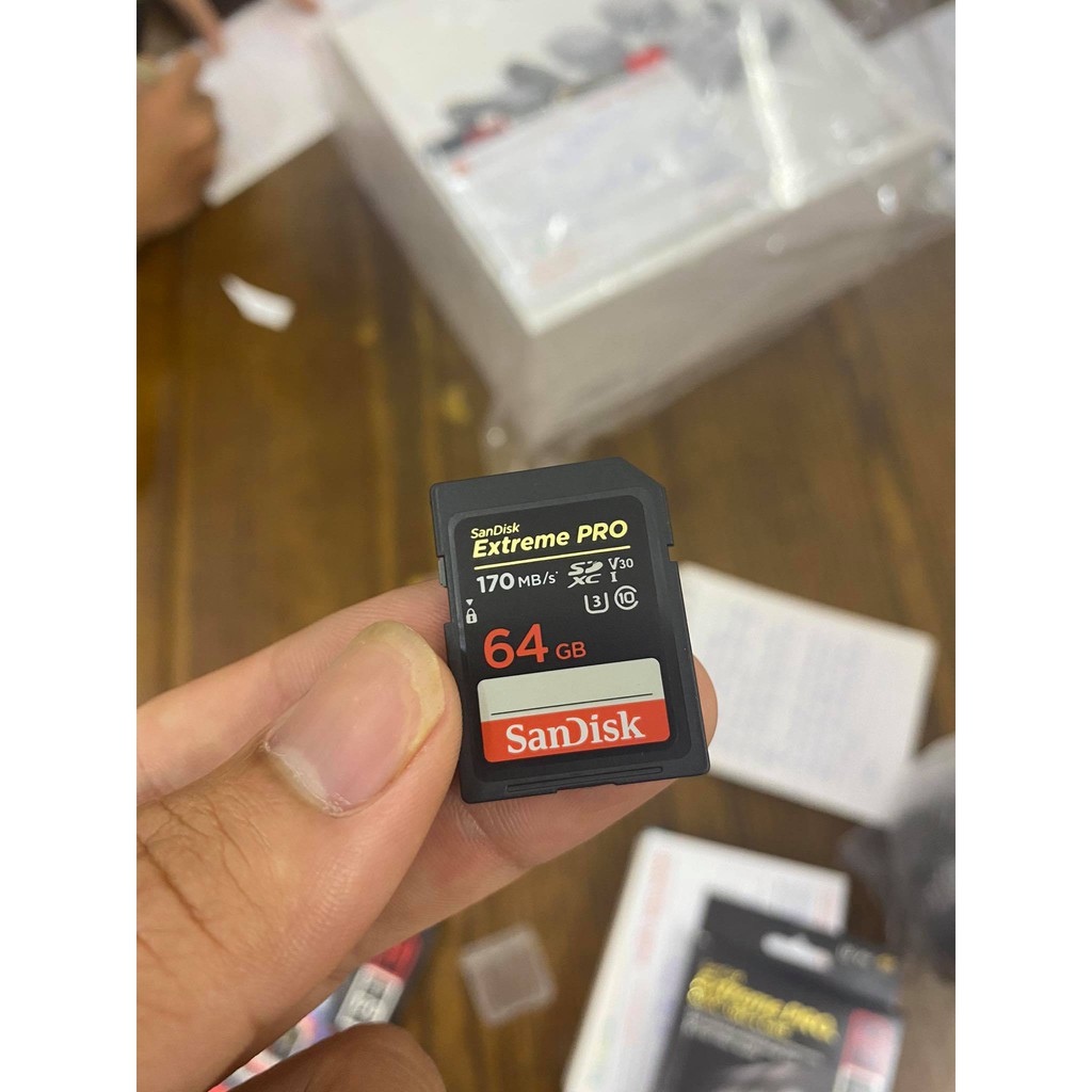 Thẻ nhớ MicroSDXC SanDisk Extreme PRO A2 - 64GB V30 U3 Class 10 UHS-I 170MB/s (SDSQXCY-064G-GN6MA) | BigBuy360 - bigbuy360.vn