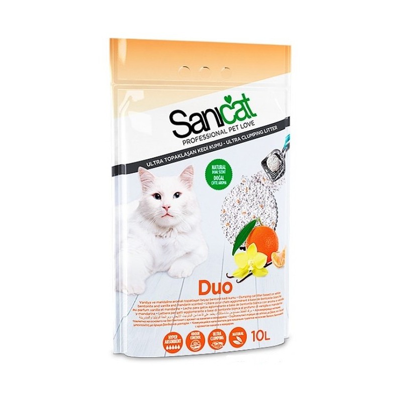 Cát vón cục vệ sinh cho mèo Sanicat 10l