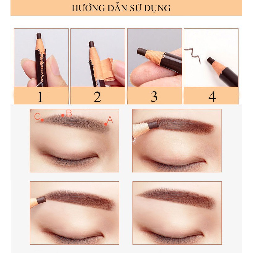 [ĐƯỢC CHỌN MÀU] Chì Xé Kẻ lông mày đủ màu sắc nét chuyên dùng trang điểm chuyên dụng | BigBuy360 - bigbuy360.vn