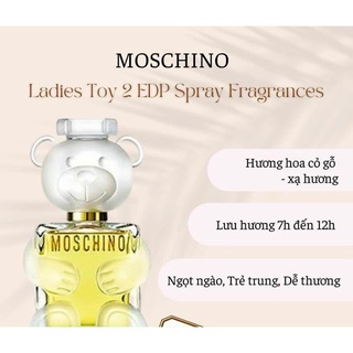 Nước hoa hình gấu Moschino toy 2 chính hãng