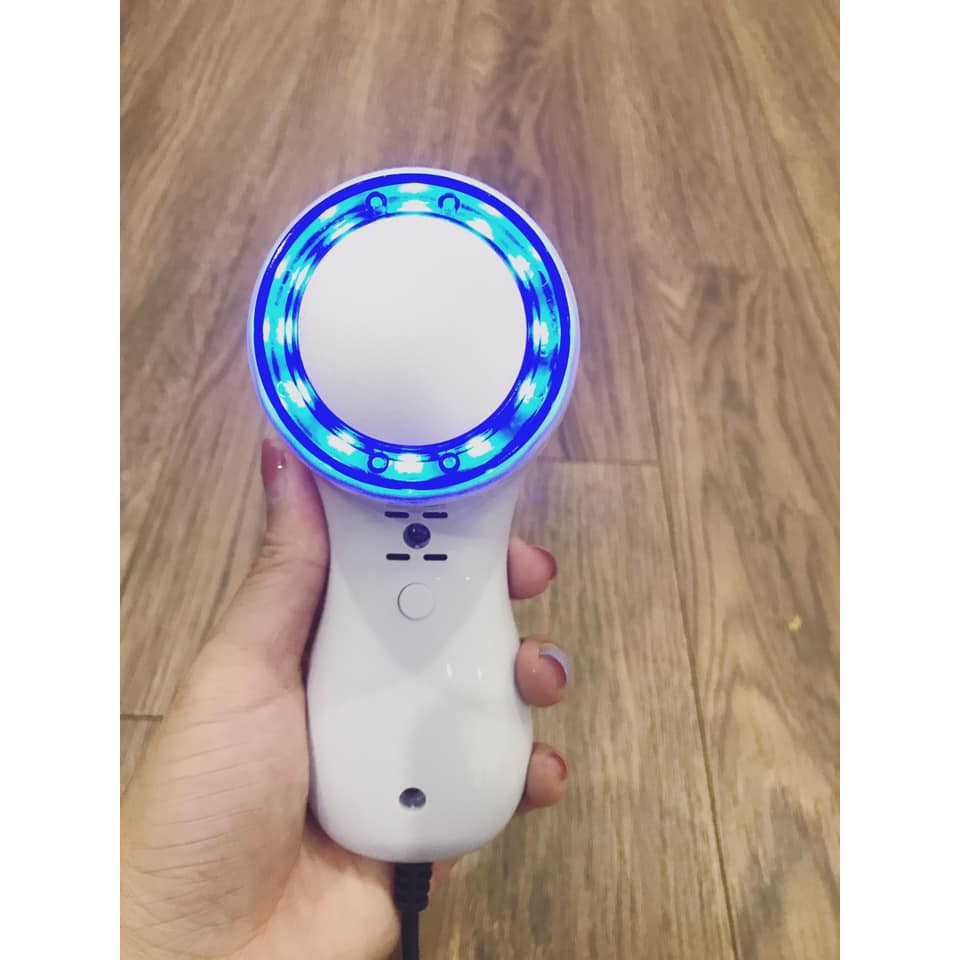 Búa lạnh mini massage đẩy tinh chất kết hợp ánh sáng sinh học